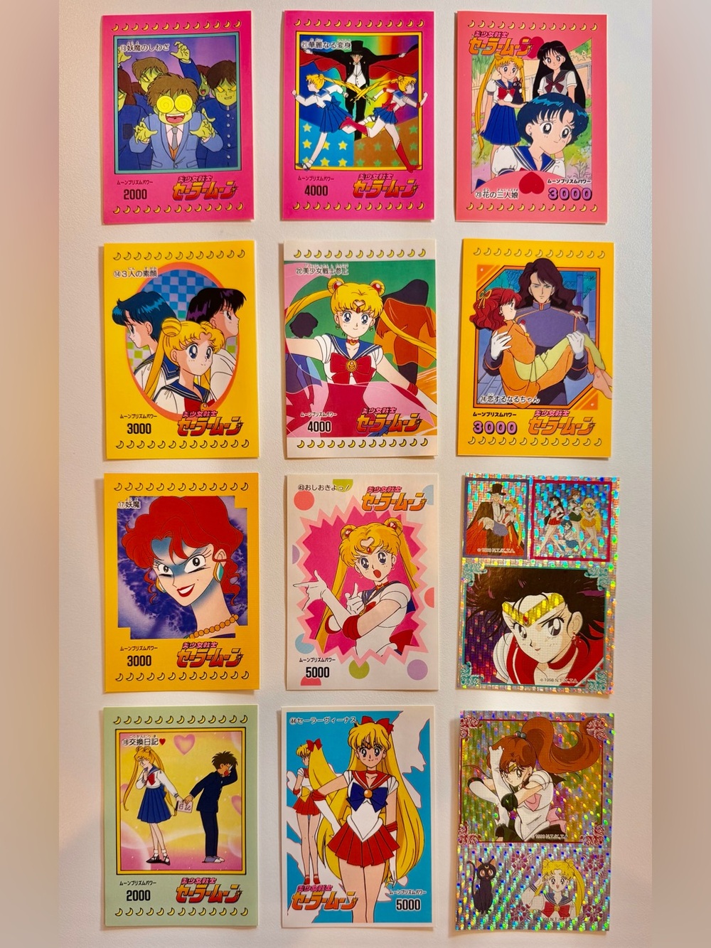 90s Sailor Moon Trading Stickers Lot